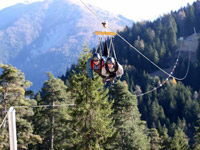 Tyrolienne à la Colmiane